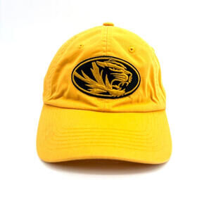 Captivating Headwear University of Missouri Yellow Adjustable Hook/Loop Cap
